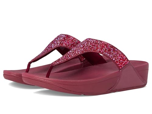 Image of FitFlop womens Lulu Crystal-mix Toe-post Sandals