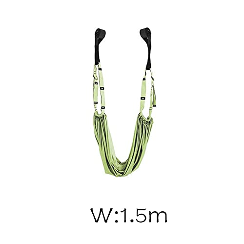 Cinghie Yoga 1 pz. Corda da trazione Cinghia Yoga Aerea Amaca Porta oscillante Flessibilità Stretching Gamba Fascia per barella per Ba (Verde)