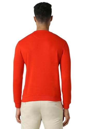 Image of Van Heusen Men's Embroidered Premium Cotton Full Sleeve Regular Fit Sweatshirt | Effortless Styling | Premium Cotton Blend