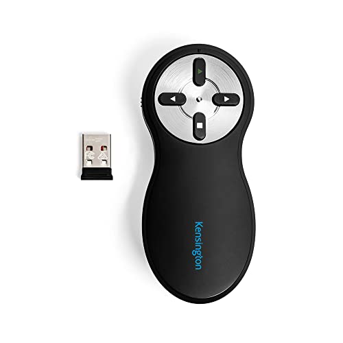 Image of Kensington Wireless Presenter - Presentation Remote (K33271WW), Black