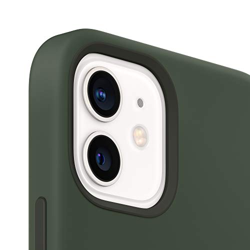 Image of Apple iPhone 12 and iPhone 12 Pro Silicone Case with Magsafe - Cyprus Green