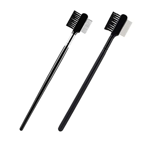 WOFASHPURET 2pcs Multipurpose Eyelash Comb and Convenient Eyebrow Brush Professional Tool for Salon and Home Use Durable and Portable for All Makeup Enthusiasts
