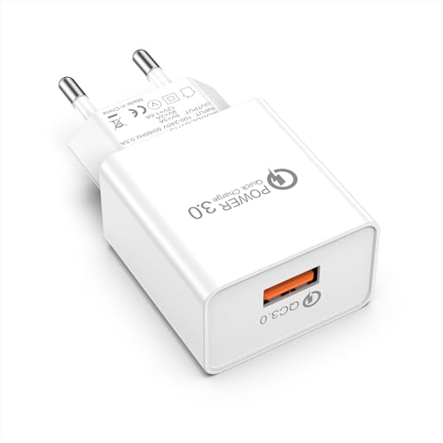 Prise USB Secteur,Embout Chargeur pour iphone, Samsung Xiaomi Sony LG Smartphones, iWatch, appareils Photo, tablettes, MP3 etc, Universel 5V Adaptateur Secteur...