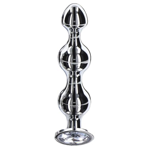 TOYJOY - DIAMOND STAR BEADS LARGE - PLUG PLATEADO