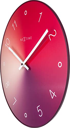 Reloj de pared analógico NEXTIME 40 cm rojo miniatura 3