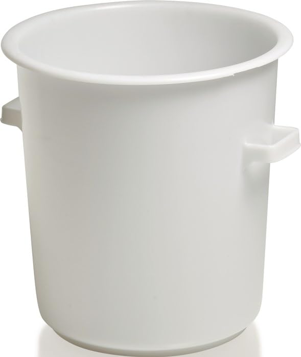 Depósito de plástico (75 L, HD-PE, diámetro de 515 x 530 mm, con asa exterior), color blanco CRAEMER
