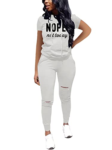 Image of Nimsruc Workout Sets For Women 2 Piece Outfits Sexy Summer Sweatsuits Jogging Suits Casual Bodycon Tracksuits