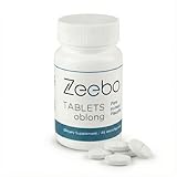 Zeebo Tablets Oblong - Placebo Pills Elongated Shape, 500mg, White