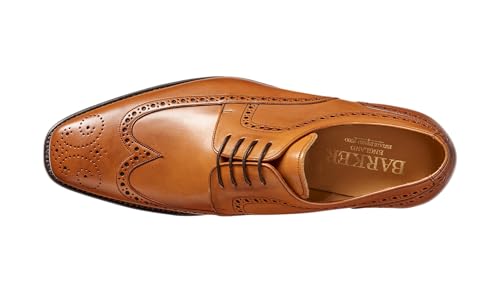Image of BARKER Larry Men's Handmade Dress Shoes - Classic Brogue Derby for Business, Formal & Professional Wear