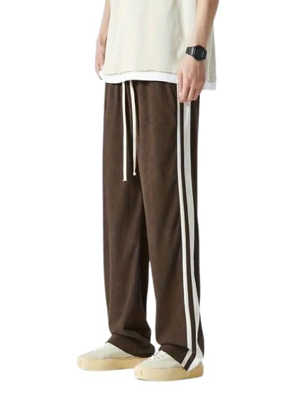 Image of FN3 RelaxFit Stripe Track Pant for Men || Men's Lower || Gym Track Pant | Relax Fit