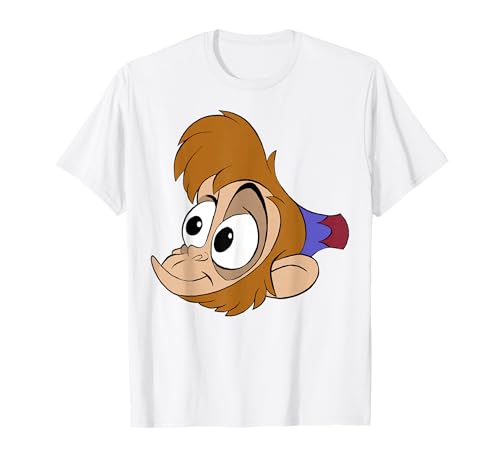 T-shirt Abu Disney Aladdin imprimé grand visage avec finitions soignées