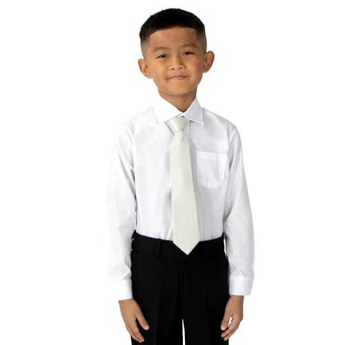 Spring Notion 4-Piece Boy's Woven Pre-tied Zipper Tie Necktie3