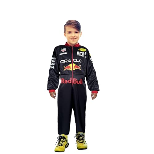 Niño, Toy Cosplay - Disfraz de Piloto de Carreras Azul - Disfraces para Halloween (Talla 10 Años)