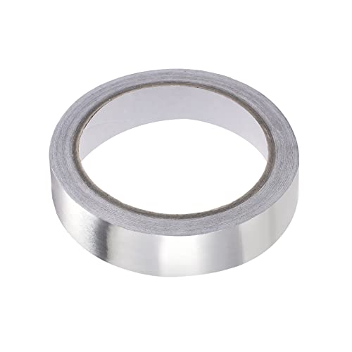 Image of Aluminum Foil Tape Adhesive Metal Tape, [for Sealing Patching Hot Cold HVAC, Duct, Pipe Insulation] - 0.6 inch /66ft /2.4 Mil /Silver