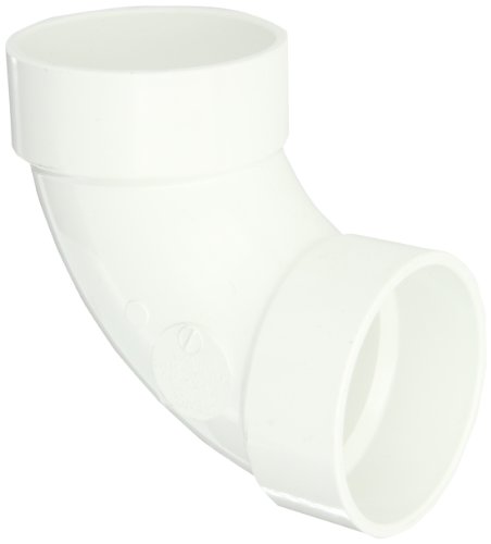 Spears P300 Series PVC DWV Pipe Fitting, 1/4 Bend, Elbow, 4