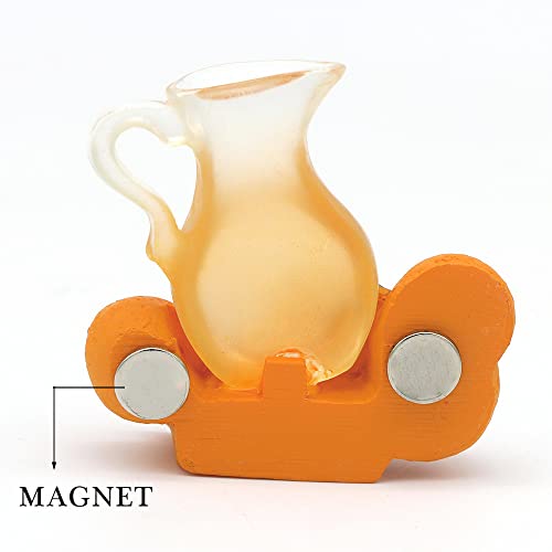 Imán para refrigerador en forma de jugo de naranja miniatura 5