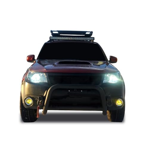 Image of Black Horse A Bar No Skid Plate Black Compatible with 2014-2018 Subaru Forester-CBB-SUS0102