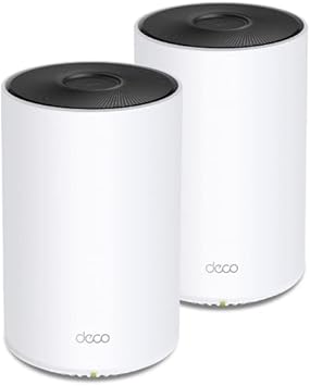 TP-Link Tri-Band Wi-Fi 6 Mesh Router System | 2- Mesh Routers | Coverage up to 5,500 sq. ft. | Deco W7200 (2-Pack) (Renewed)