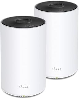 TP-Link Tri-Band Wi-Fi 6 Mesh Router System | 2- Mesh Routers | Coverage up to 5,500 sq. ft. | Deco W7200 (2-Pack) (Renewed)