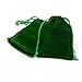 50pcs Velveteen Sack Velvet Cloth Drawstring Bags Jewelry Bags Pouches Small Candy Gift Bags for Christmas Party Wedding Event Supplies Favors Bags Mixed Colors (Dark green, 2.7