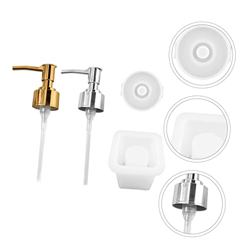 Moule pour bouteille de distribution DIY en silicone avec pompes dorées - 7
