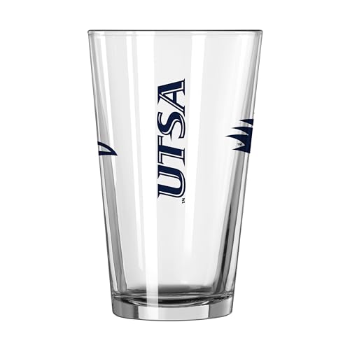Image of Logo Brands NCAA 16 oz Pint Glass - Durable Glass With Bold Team Color- Chip-Resistant Rim Drinkware For Fans, Tailgates, Home Bars & Everyday Use