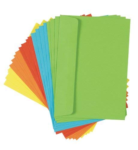 24 stuks kleurrijke enveloppen, gekleurde enveloppen voor bruiloft
