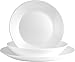 Arcopal Luminarc Zelie Servizio Tavola 18 Pezzi, Opale, Bianco