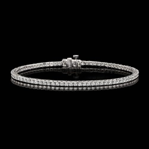 Image of Ross-Simons 2.00 ct. t.w. Lab-Grown Diamond Tennis Bracelet in Sterling Silver