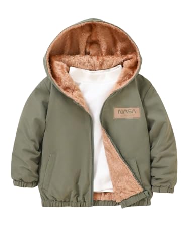TAGAS Boy's Winter Kids Warm Reversible Puffer Jacket (KJ-03-NASA-MENDI-7_Mendi