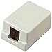 Allen Tel Products AT33S-15 Versatap Surface Mount Box, 1 Port, With Tamper Resistant Cover And Adhesive Mounting Tape, White
