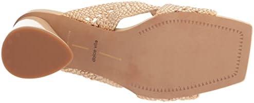 Dolce Vita Women's Patch Heeled Sandal, Vanilla Woven, 9.5 | Image 3