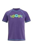 Kanu Surf Big Girls Karlie UPF 50+ Sun Protective Rashguard, Purple, Small (8)