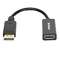 Anbear DisplayPort to HDMI, Display Port Adapter to HDMI for Desktops and Laptops Connect to HDMI Displays (1 Pack, DP)