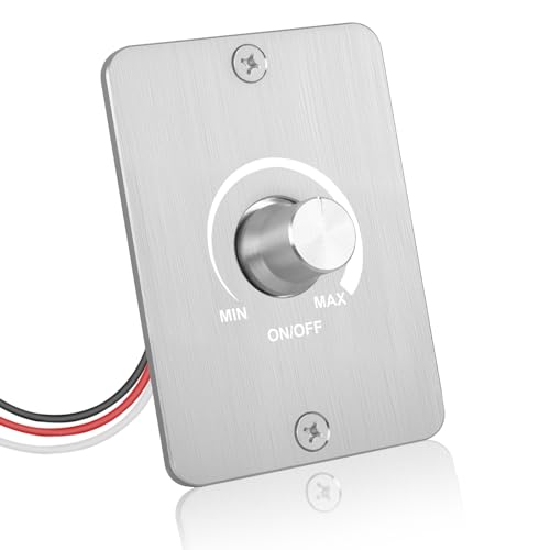HNCY Regulador Intensidad LED DC 12V 5A PWM Dimmer Compatible con LED, incandescentes, halógenas etc, Interruptor Regulador de Luz Regulación de luz sin escalas, Fácil de instalar