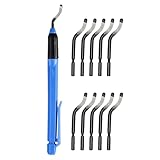 Metallgriff Handentgrater Entgratwerkzeuge Mit 11-teiligem Ersatz- Und 5-Diamant-Feilen-Set Zum Schneiden & Polieren Von 3D-Drucker, Kunststoff, Aluminium Und Edelstahl