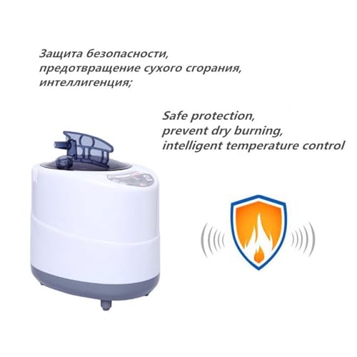Home - Generador de vapor para sauna de 2000 W, 4 L, olla para relajación, con mando a distancia, ideal para barriles de madera