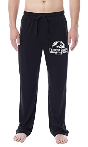 Jurassic Park Mens' Movie Film Park Logo Icon Sleep Pajama Pants