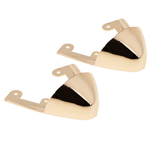 P Prettyia 1 Par Punta Puntiaguda de Reemplazo de Zapatos de Tacón Alto, Accesorios de Reparación para Zapatillas Calzados Metal - Diseño de oro 6