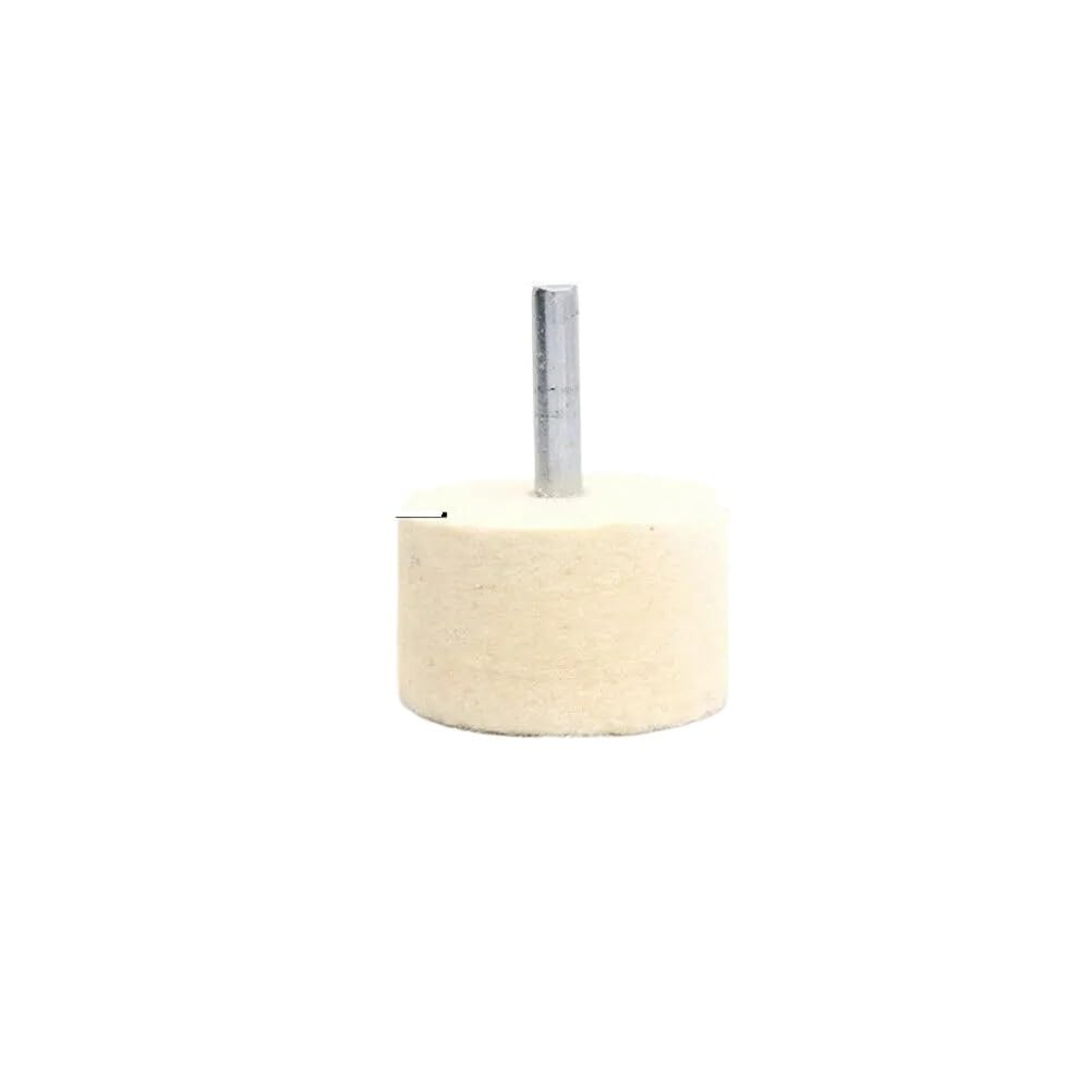 6mm 4 "Shank 20-40mm Pad filc wełniany polerowanie tarcza polerska głowica szlifierska metale narzędzia obrotowe koła wiertarka narzędziowa szlifierka elektryczna(10Pcs,35mm)