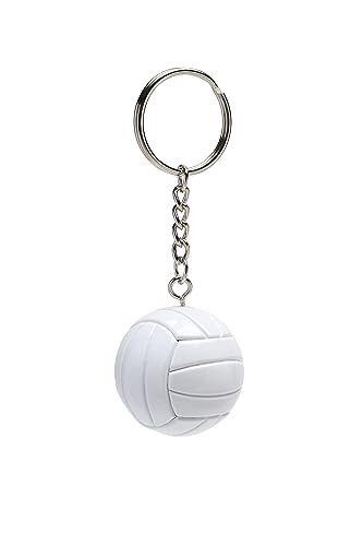 Tandem Sport Volleyball Key Chain - Mini Volleyball On Key Ring - Volleyball Keychain for Backpacks Gym Bags Purses - Volleyball Themed Party Supplies - Gift for Volleyball Players