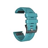 MAKAZHZZRM Cinturino in silicone Fit For cinturino da polso a sgancio rapido adatto for Fenix 5X 3 3HR 26 mm 22 mm cinturino adatto for Fenix 5 5X Plus Forerunner 935(Rock Bule,26mm)