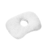 FashionCha Almohada para Perforación de Oreja con Orificio Ventilado Almohadilla Acolchada Que Reduce Presión sobre la Oreja Fácil Limpieza Soporte Confortable, Blanco, Tal como se Describe