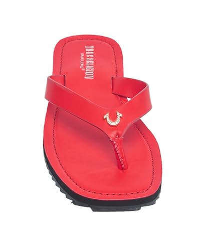 Image of True Religion Women's Flip Flop Sandals - Lightweight Rubber Sole with Iconic Logo Detail