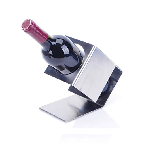 Soporte de botella de vino de acero inoxidable 19x10x17 cm miniatura 6