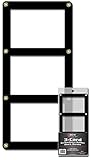 BCW 1-3CS-B 3 Card Screwdown Holder - Black Border
