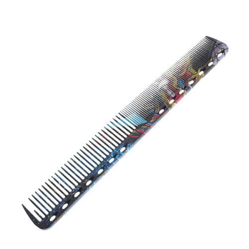 Ipetboom 1 Pc Peine De Doble Cara Desenredar Champú Peine El Cabello Hombre Peine Seccionador Ondulado Desteñir Peine De Desvanecimiento Peine De Peluquero Chinos Cerda Abs Nano Colorful