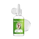 Ohrentropfen zur sanften Reinigung - 60 ml Sanfte und langanhaltende Ohrenschmalz-Entfernungslösung,Pflegende Tropfen für die Ohrgesundheit - für Schwimmer, Erwachsene, Senioren & Taucher – tägliche O