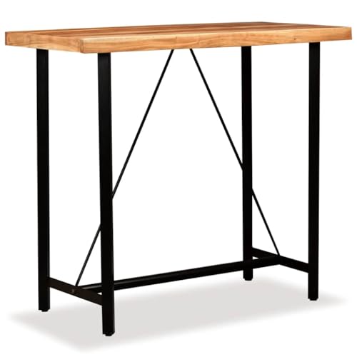 vidaXL Akazie Massiv Bartisch 120x60x107cm Stehtisch Bistrotisch Tresentisch