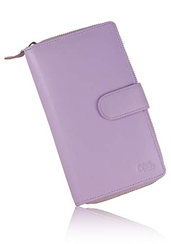 Image of Big Fat RFID Blocking Leather Organizer Checkbook Wallets For Women - Clutch